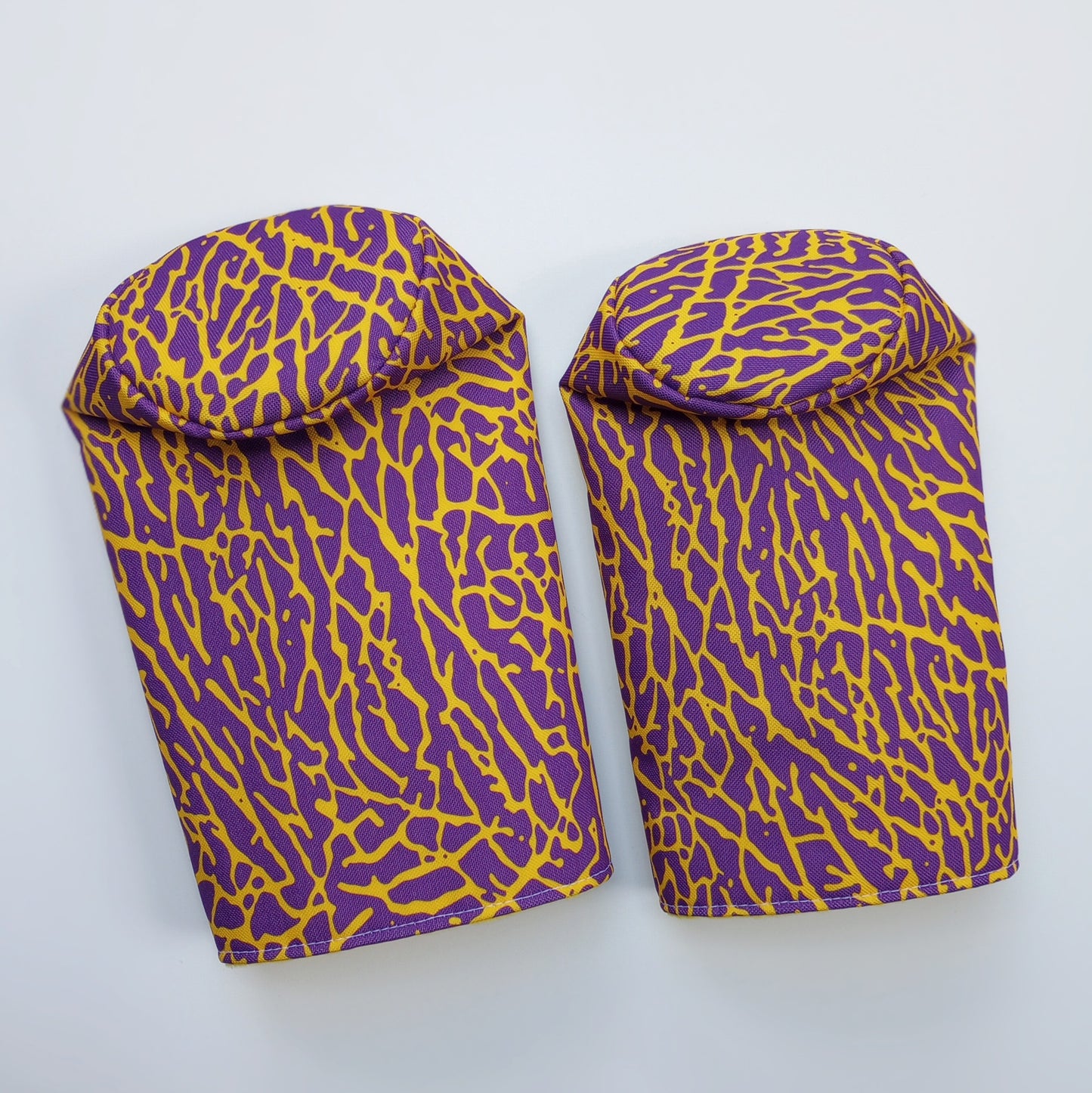 Elephant Print Purple & Yellow Golf Barrel Headcover