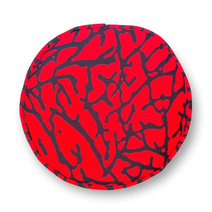 Elephant Print Red & Black Golf Barrel Headcover