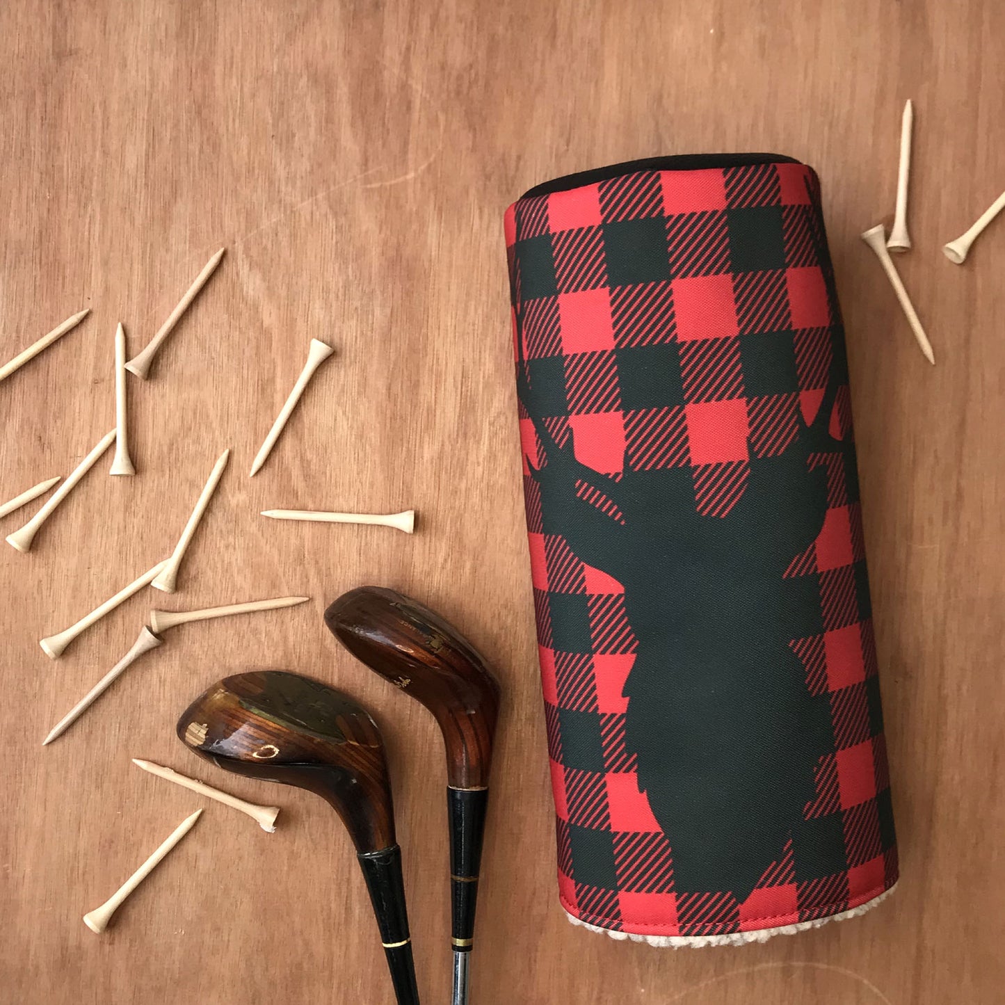 Antlers & Plaid Golf Barrel Headcover