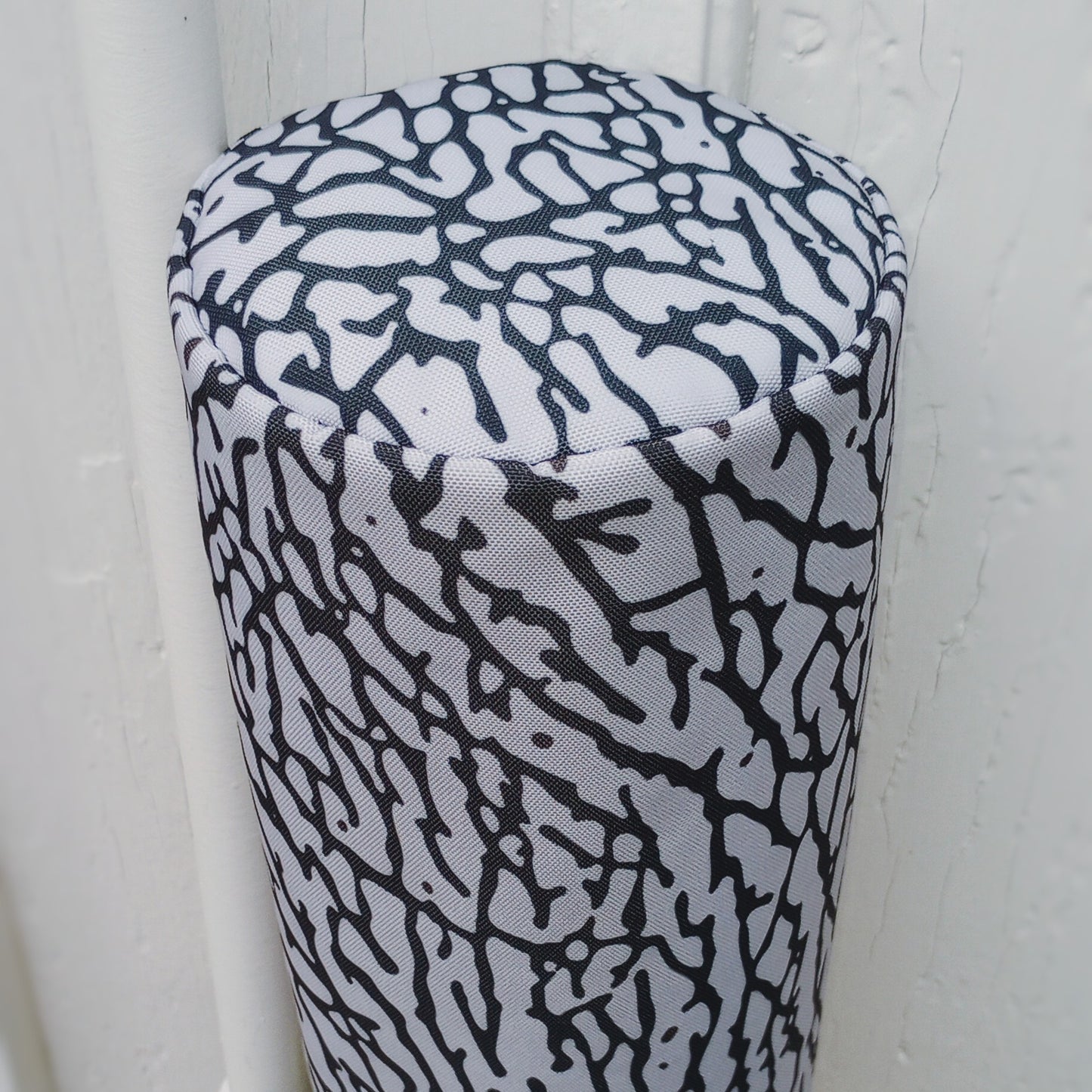 Elephant Print Grey & Black Golf Barrel Headcover