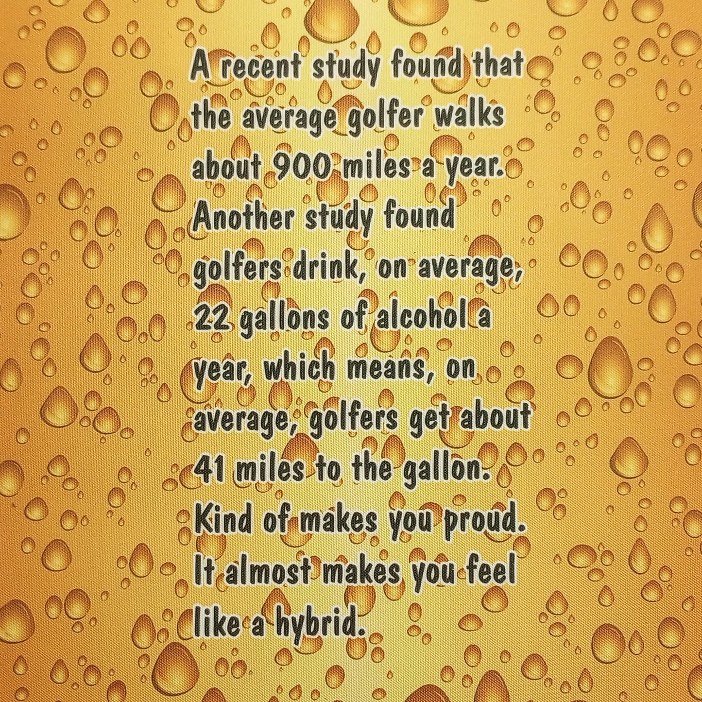 Golf & Alcohol Study Barrel Headcover