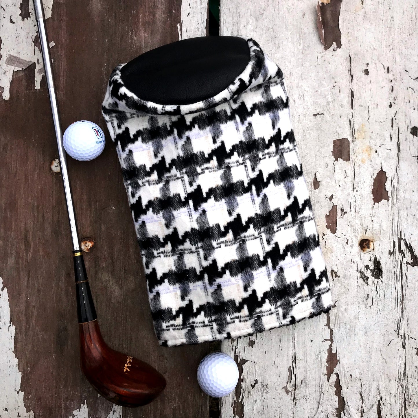 Big Houndstooth Golf Barrel Headcover